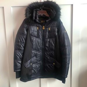 Michael Kors mixed media coat